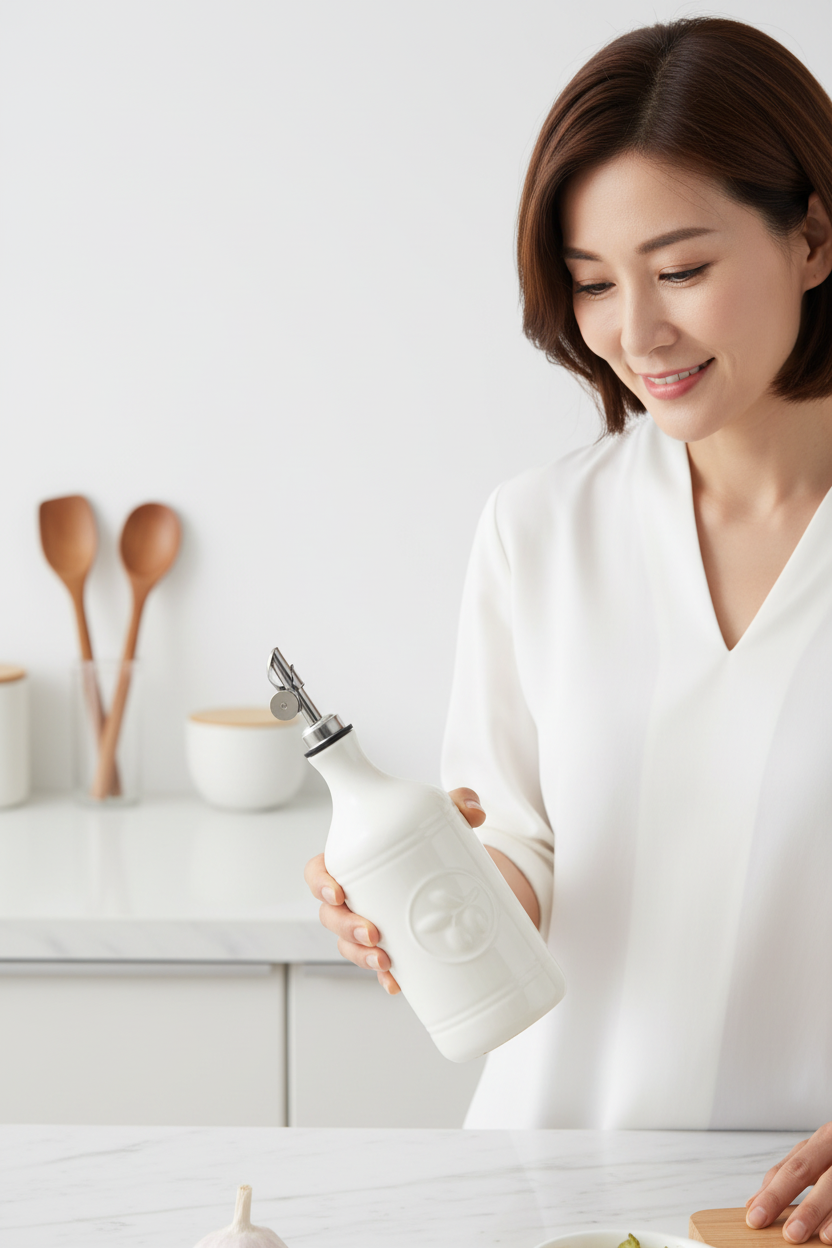Bouteille pour huile | Céramique Anti-Goutte
