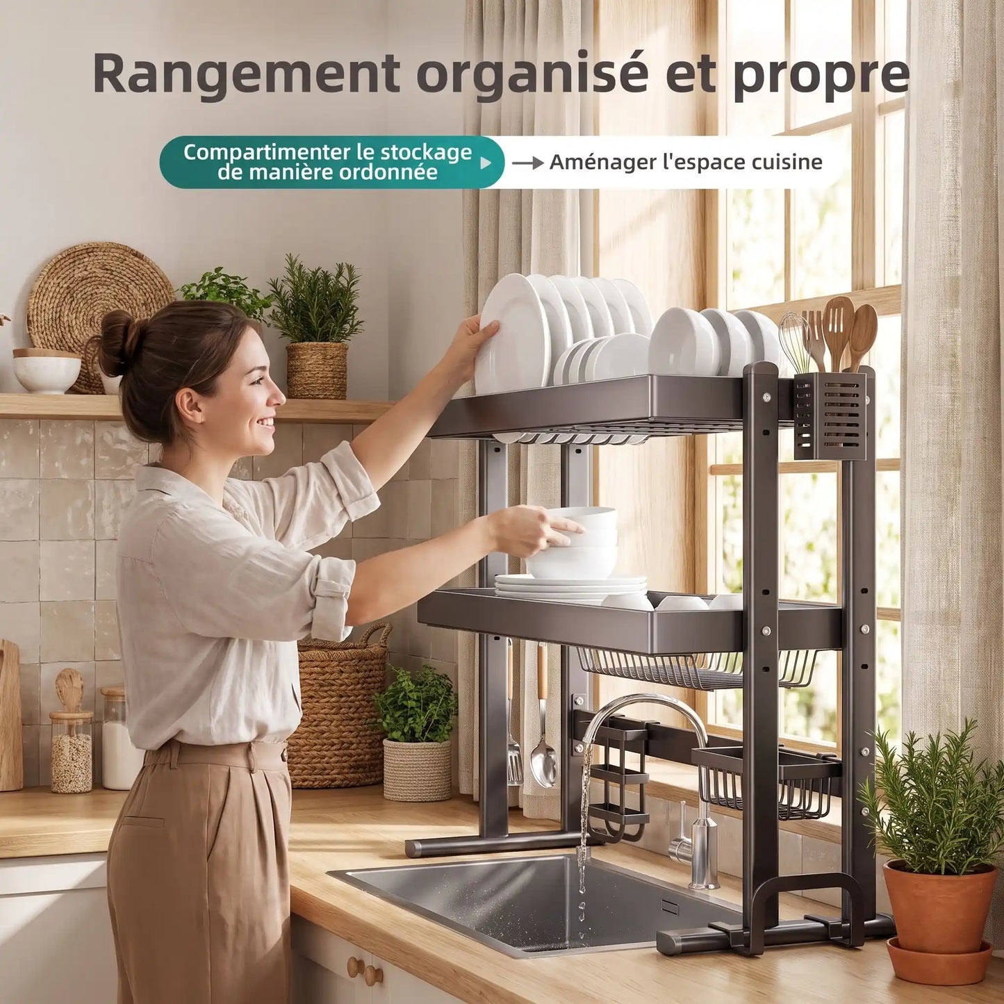 Egouttoir Vaisselle | Espace Evier Sans Encombrer