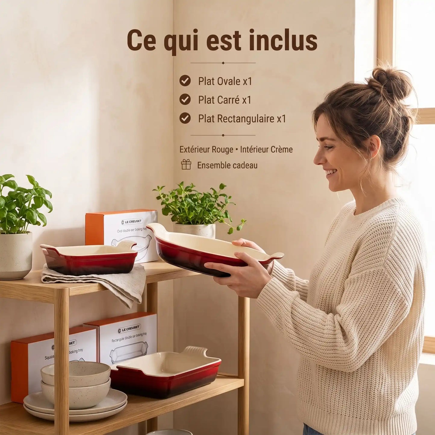 plat à four céramique élégant ambiance cuisine MinimalisteLab