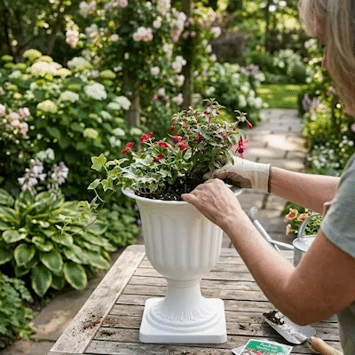 Vase | Pot Fleurs Plastique Premium Robuste