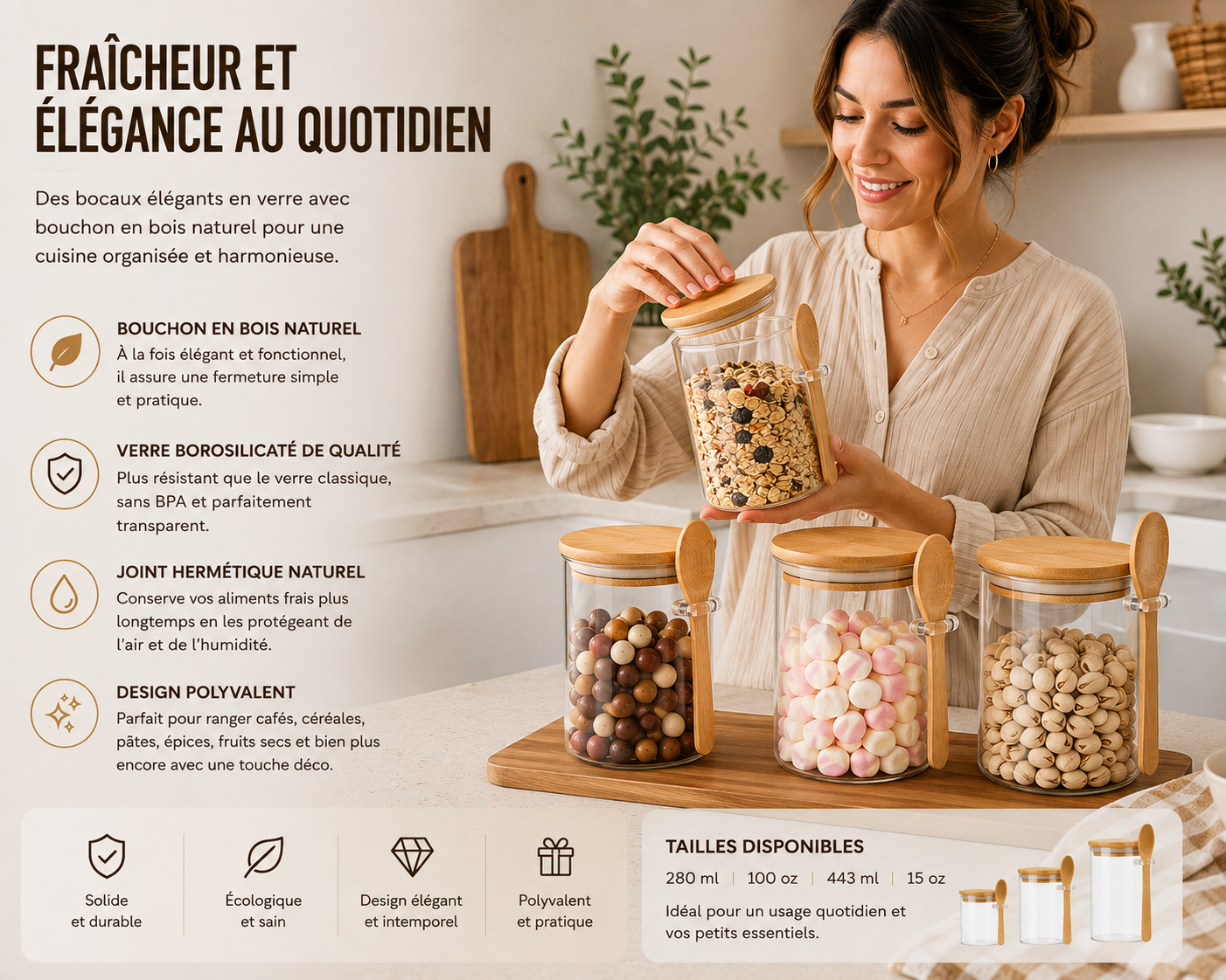 Boite de conservation alimentaire | Hermétique Verre