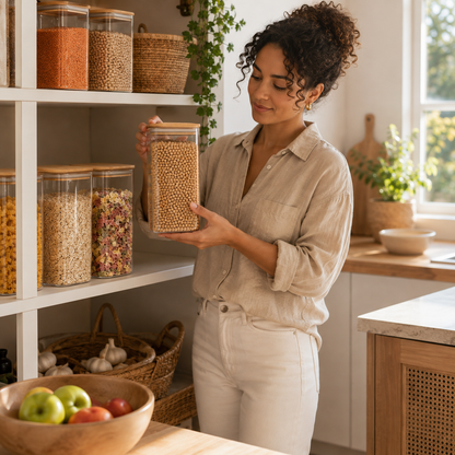 Boite de conservation alimentaire | Verre Bambou Hermétique