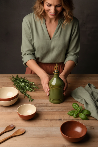Bouteille pour huile | Céramique Anti-Goutte