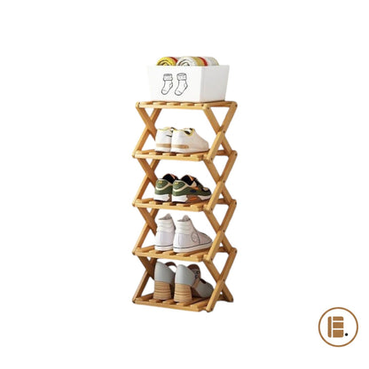 étagère chaussures 30 paires bois gain de place entrée MinimalisteLab
