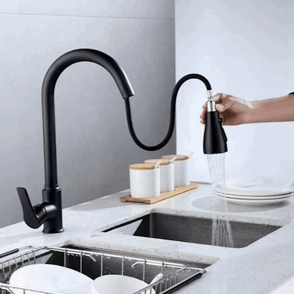 Robinet cuisine | Design Éco Économie d'Eau Chromé
