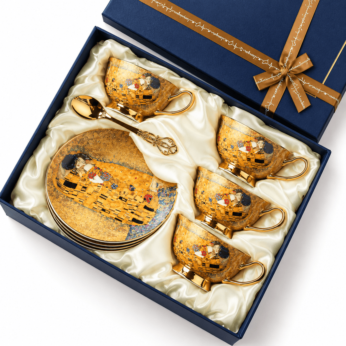Tasse à café | Motifs Dorés | Box Cadeau - Minimaliste Lab
