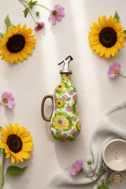 Bouteille pour huile | Tournesol Céramique - Minimaliste Lab