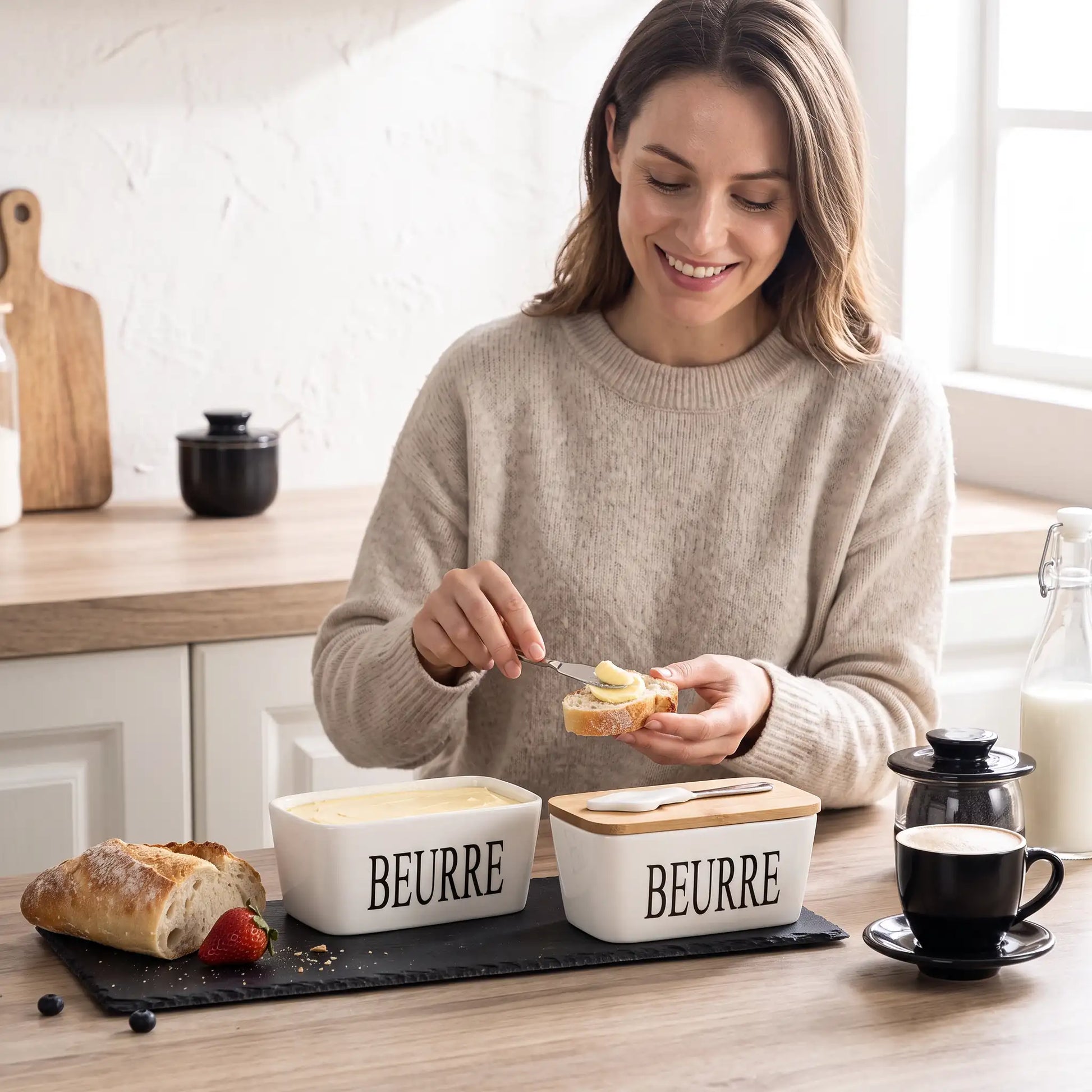 beurrier fraîcheur longue durée design MinimalisteLab