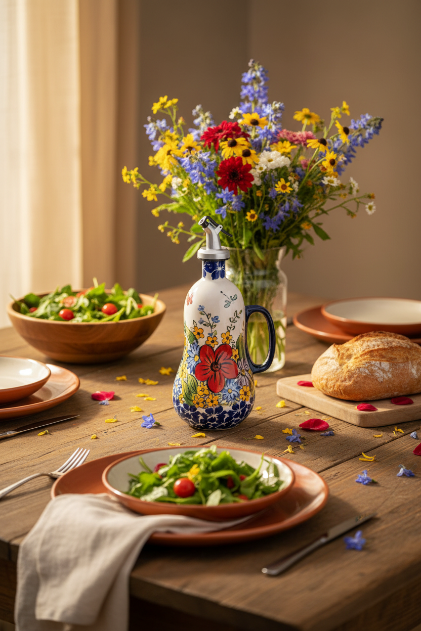 Bouteille pour huile | Céramique Artisanale