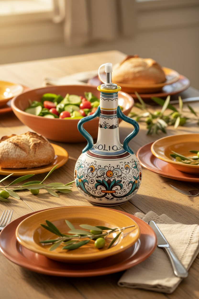 Bouteille pour huile | Céramique Artisanale Italienne