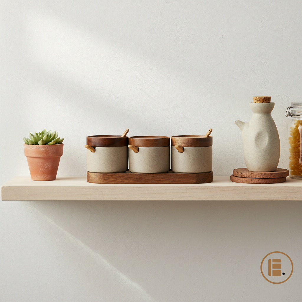 Pot à épices | Céramique et Bois