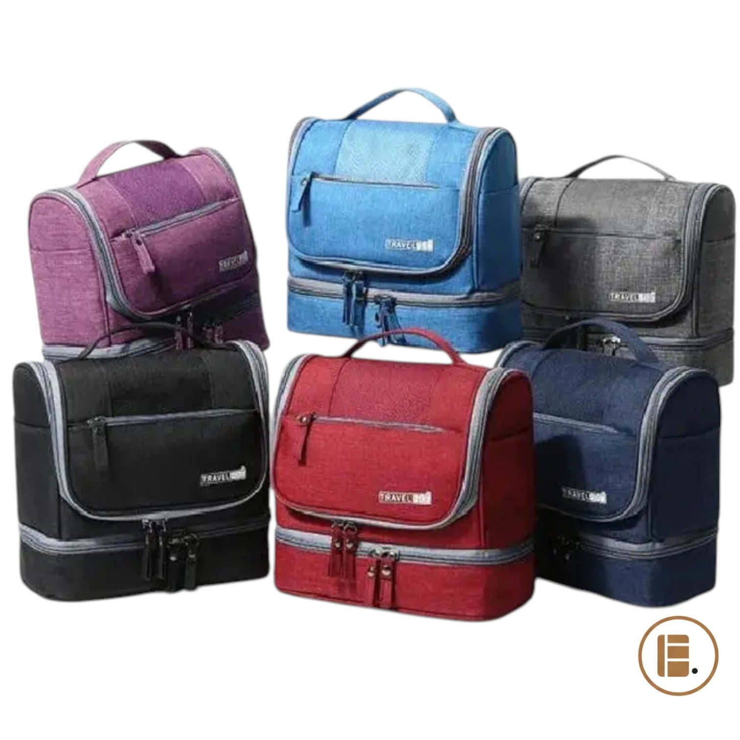 trousse de toilette voyage pratique posée lavabo MinimalisteLab