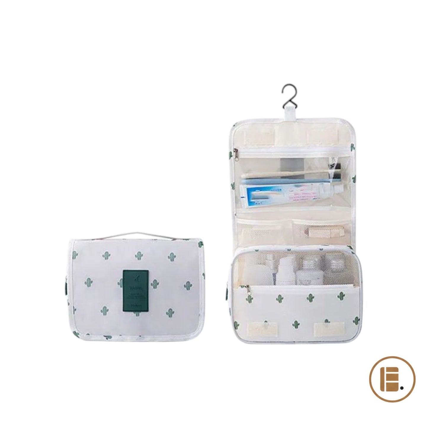 trousse de toilette de voyage compacte organisée poches zippées MinimalisteLab