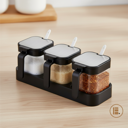 Pot a epices | Verre Avec Couvercle Inox