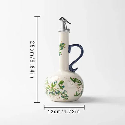 Bouteille pour huile | Céramique Verte