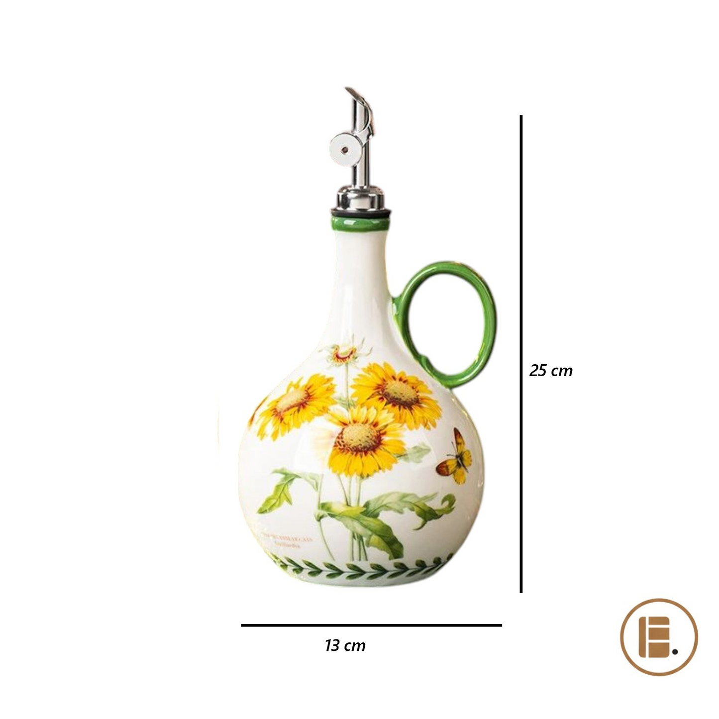 Bouteille pour huile | Tournesol Céramique