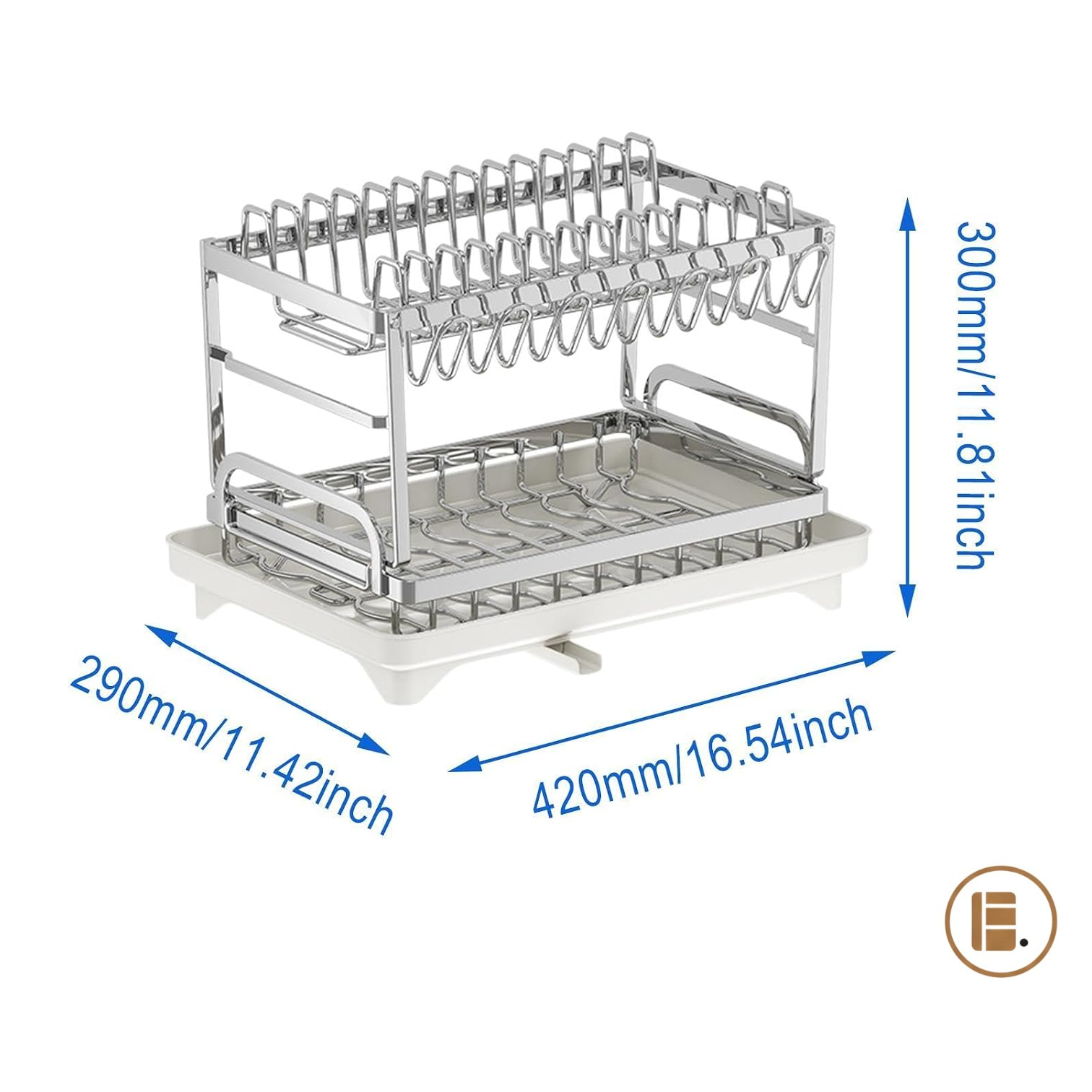 égouttoir vaisselle InoxDual inox résistant cuisine MinimalisteLab