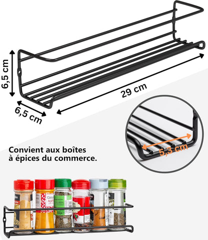 étagère épices gain de place dimensions MinimalisteLab
