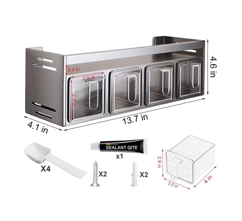 étagère épices gain de place dimensions MinimalisteLab