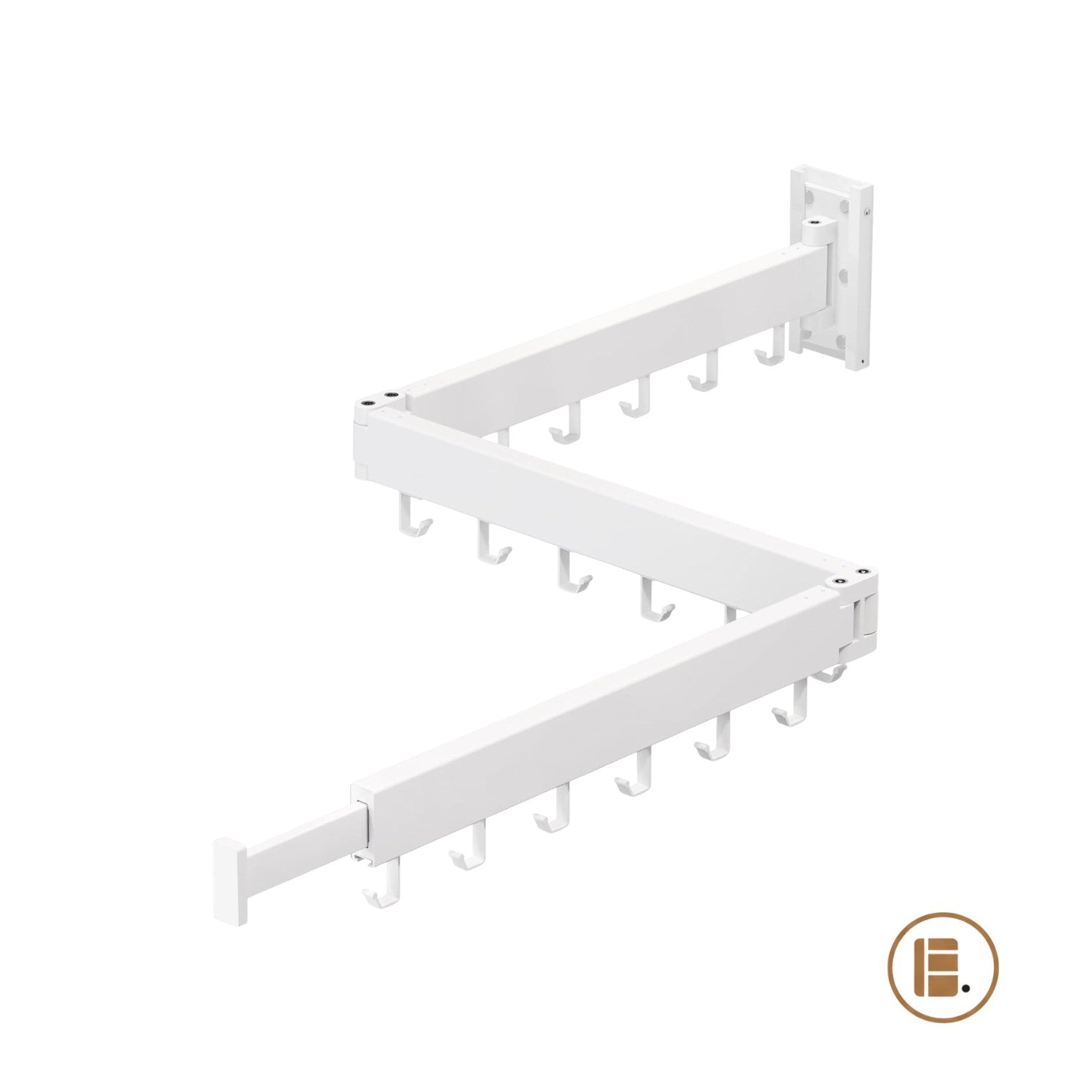 étendoir à linge extensible gain de place buanderie MinimalisteLab