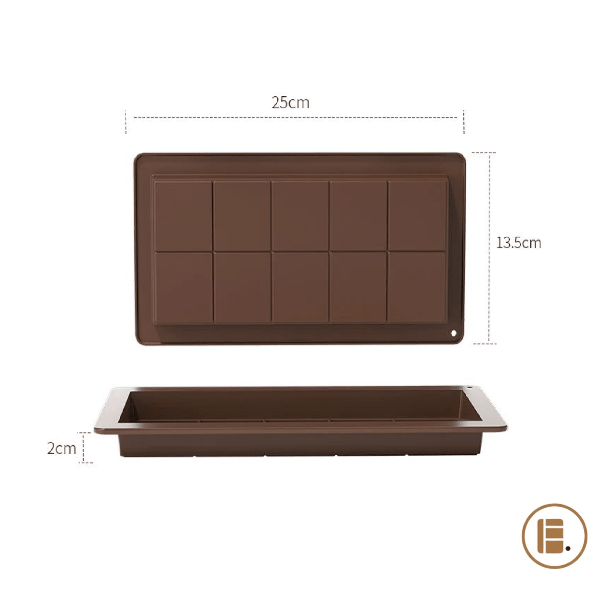 Moule tablette chocolat | Antiadhésif Flexible - Minimaliste Lab