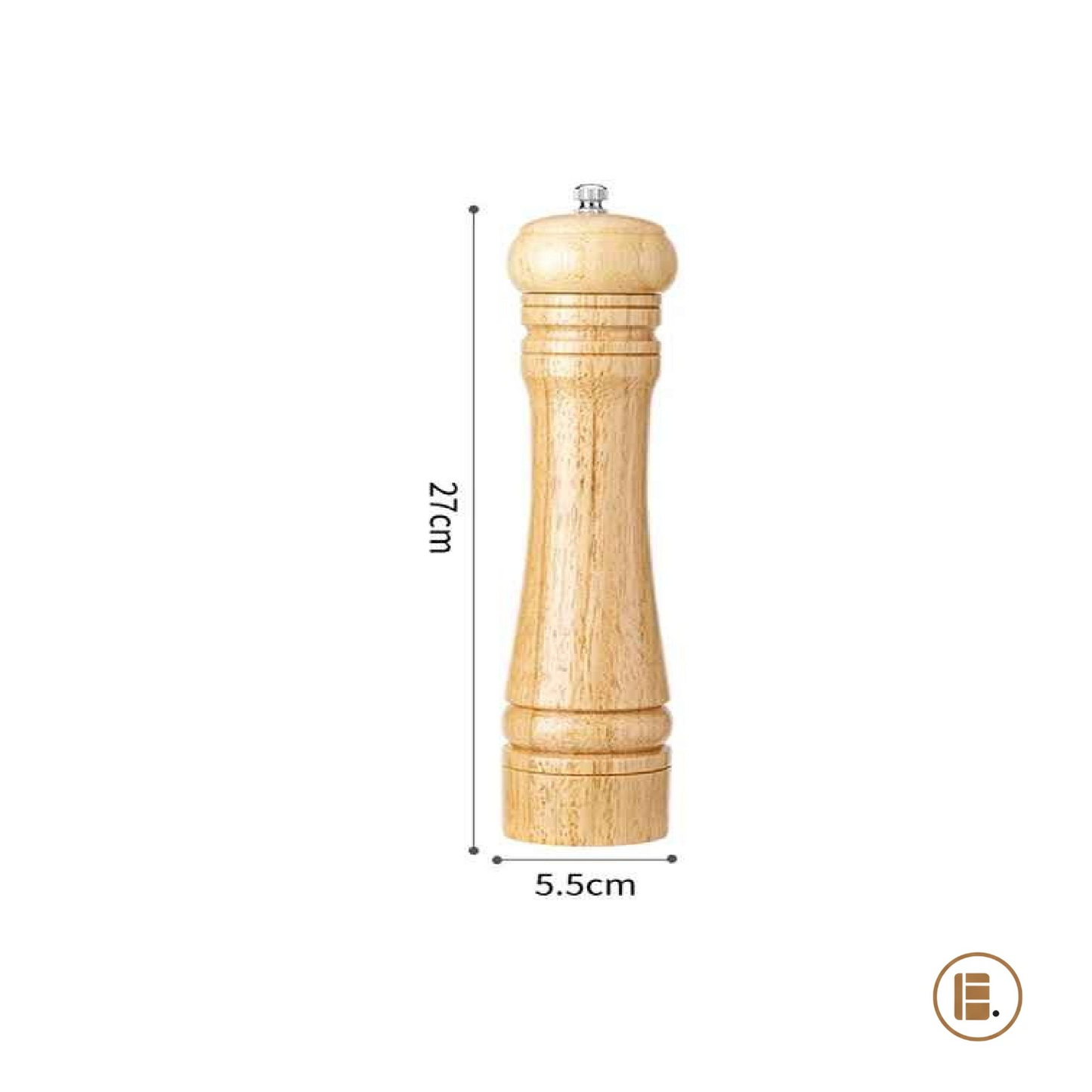 moulin à poivre réglable élégant bois clair L MinimalisteLab