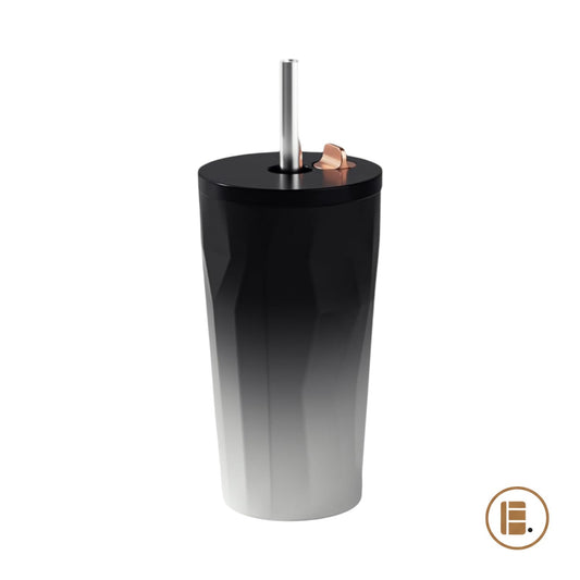 Mug isotherme | Paille Intégrée - Minimaliste Lab