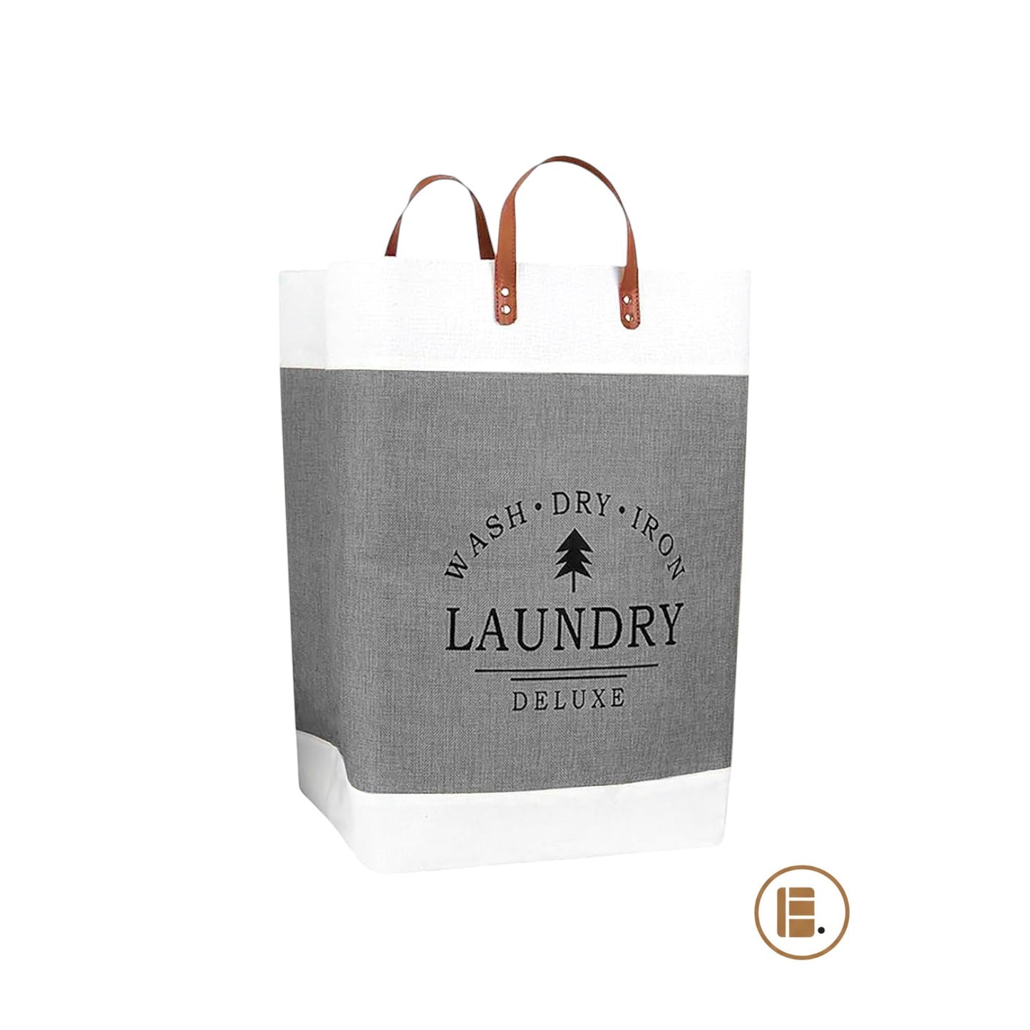 panier à linge design pratique tissu buanderie MinimalisteLab