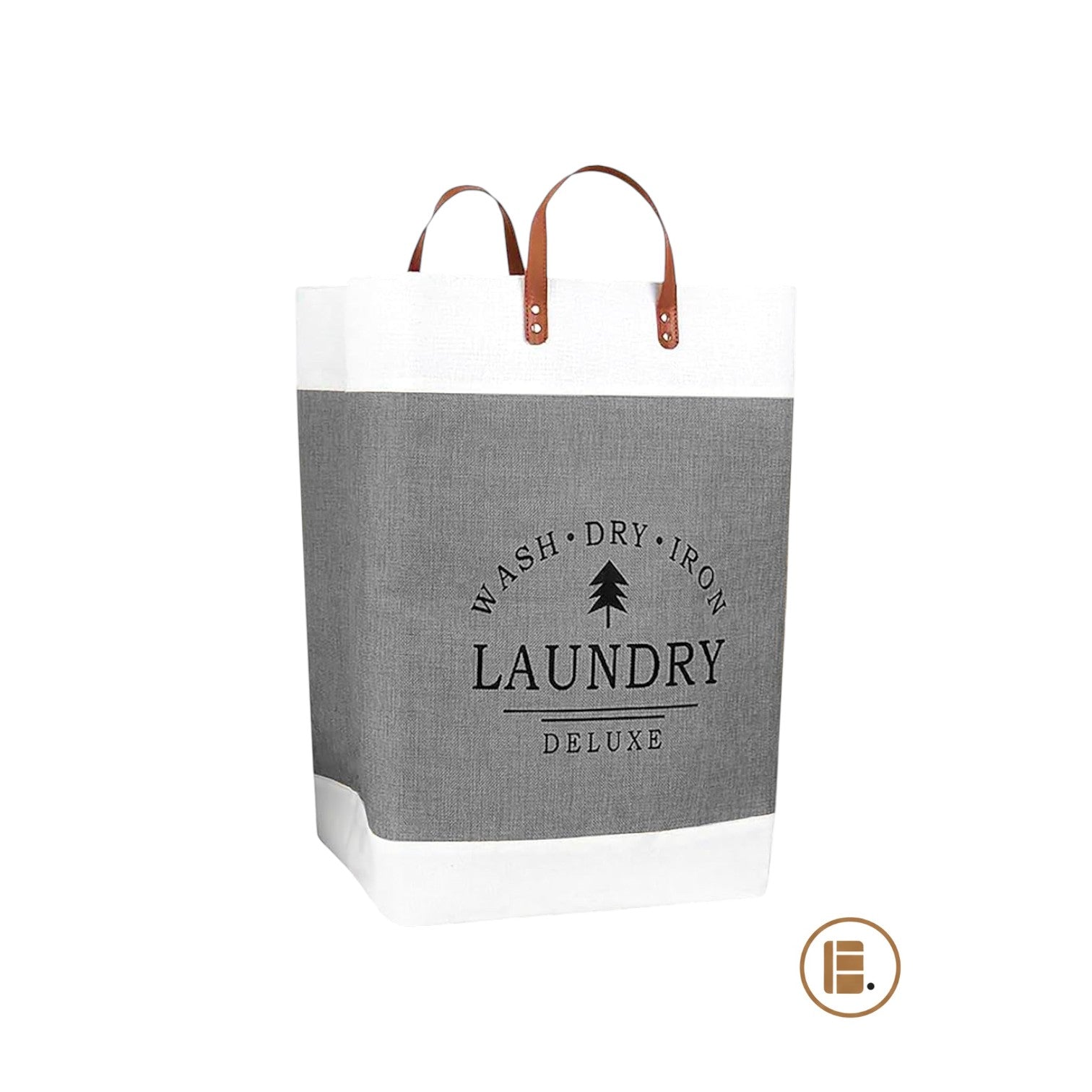 panier à linge design pratique tissu buanderie MinimalisteLab
