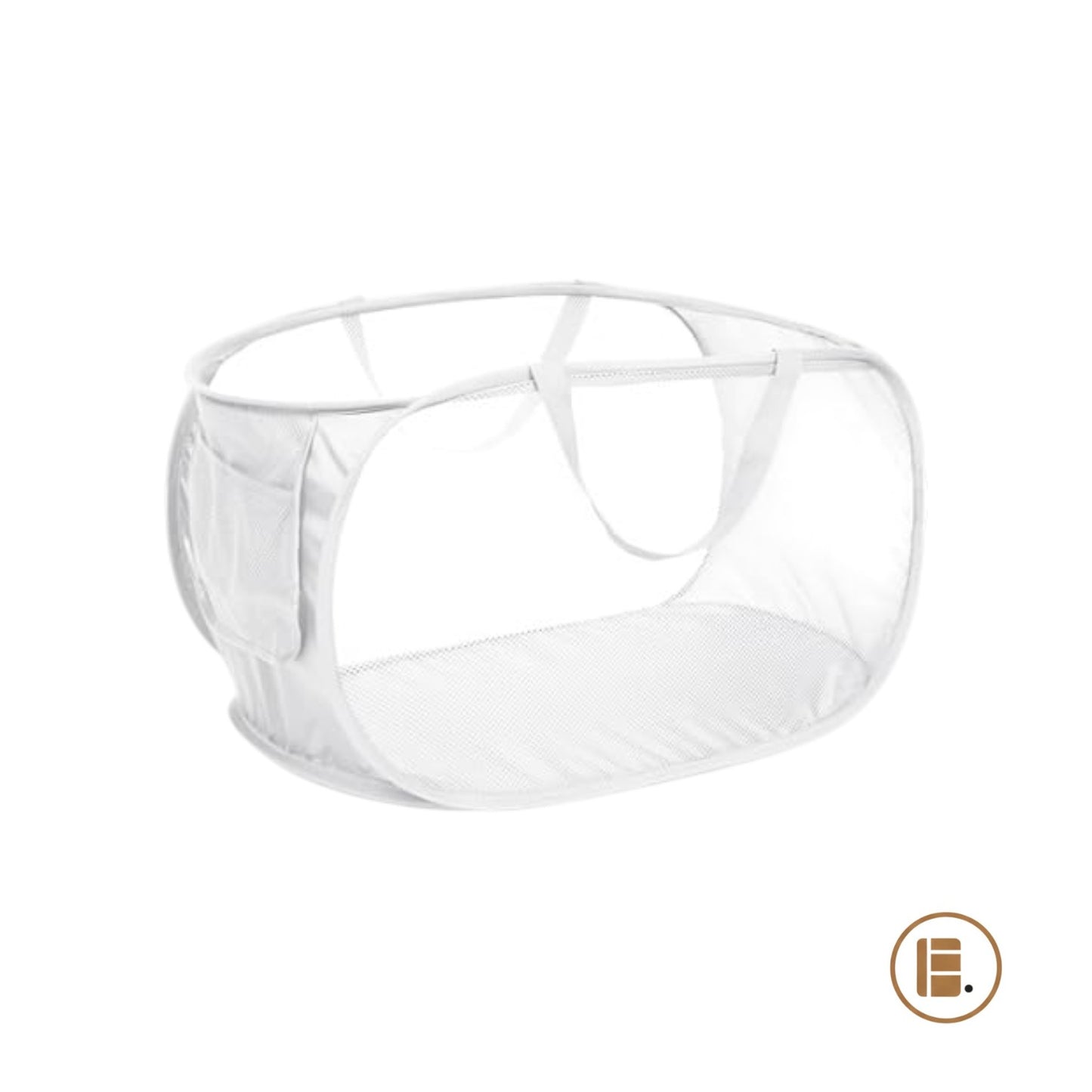 panier à linge design pratique tissu buanderie MinimalisteLab