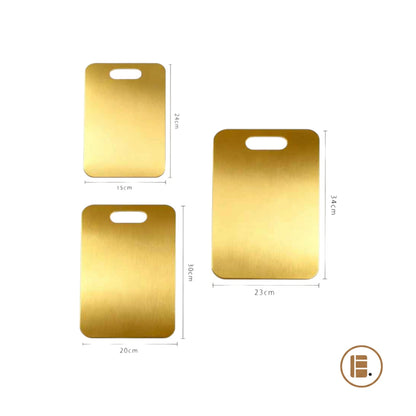 planche à découper ultra résistante hygiénique 3 pièces dimensions MinimalisteLab