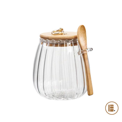Pot a epices | Hermétique Verre Bois