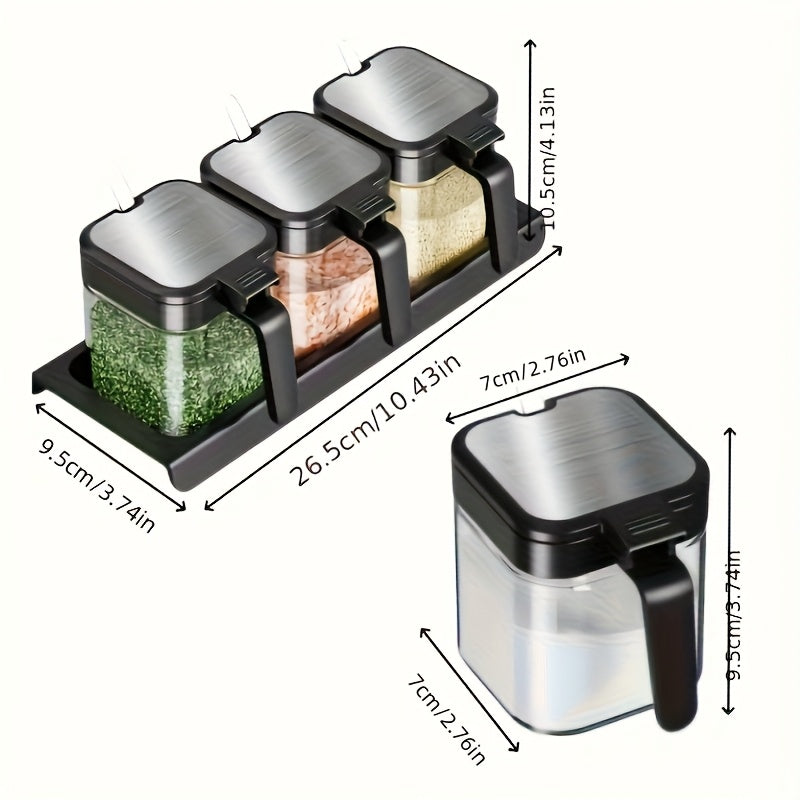 Pot a epices | Verre Avec Couvercle Inox