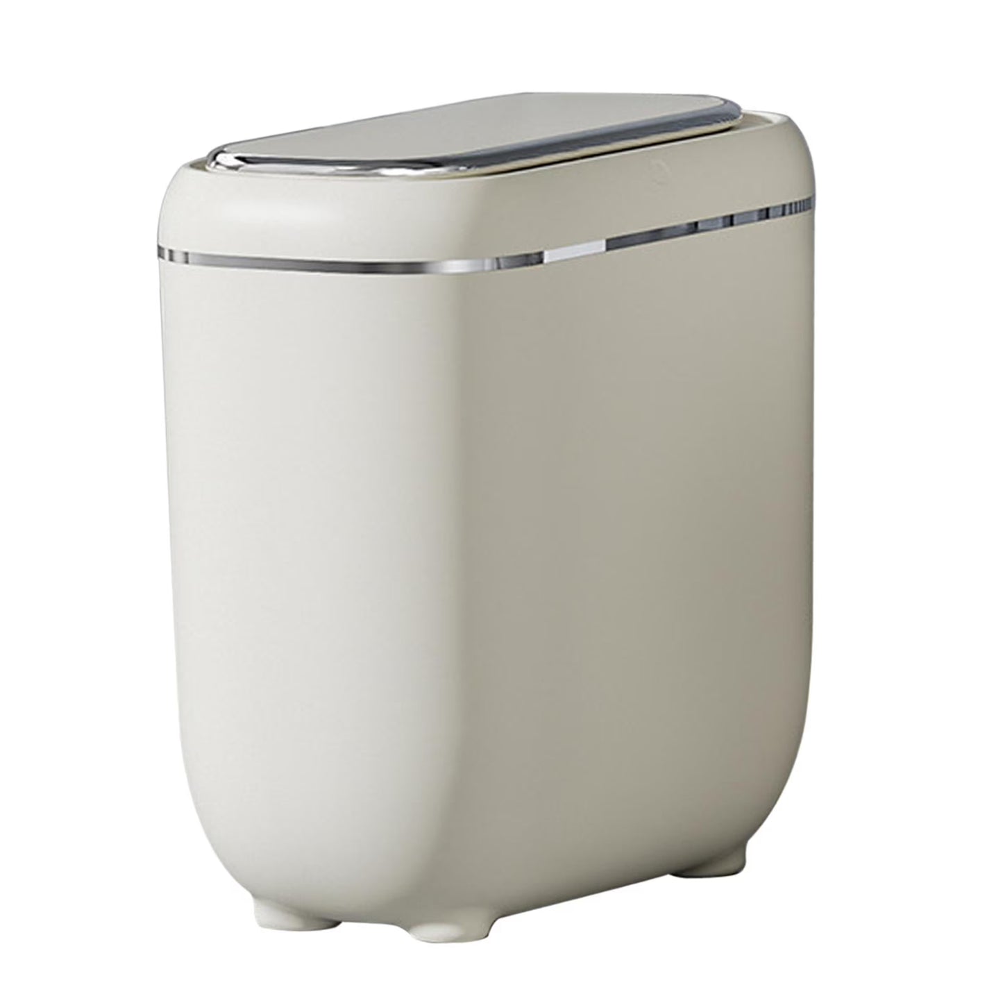 poubelle automatique sans contact blanc MinimalisteLab