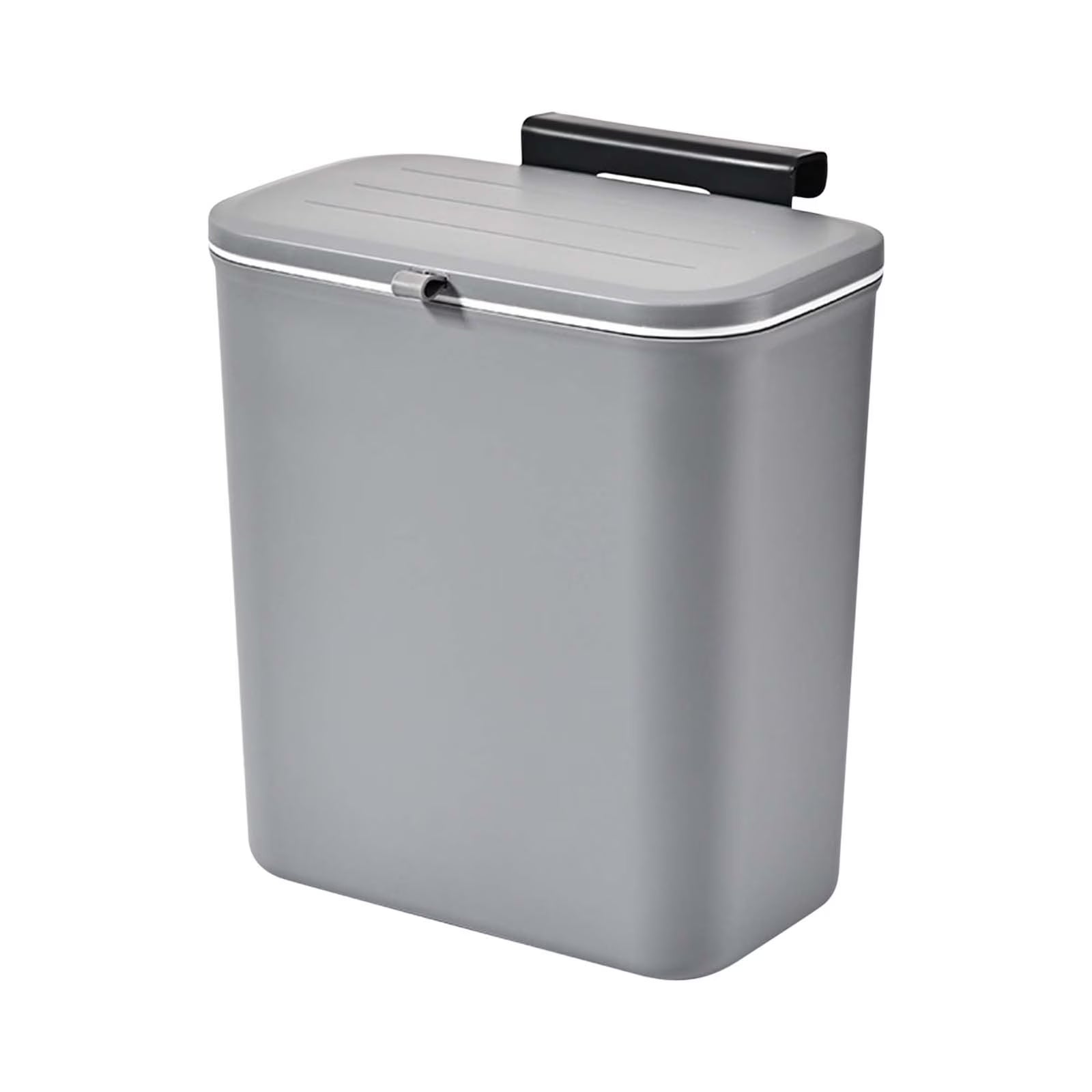 poubelle murale design gain de place gris MinimalisteLab