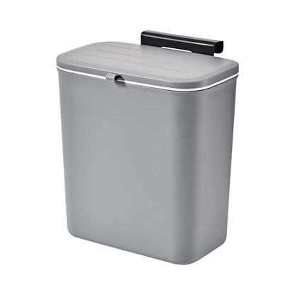 poubelle murale design gain de place gris MinimalisteLab