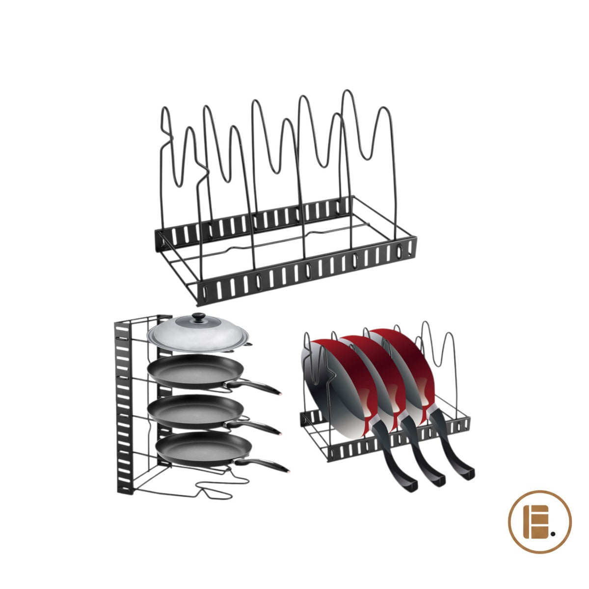 Range couvercle | Réglable 5 Compartiments - Minimaliste Lab