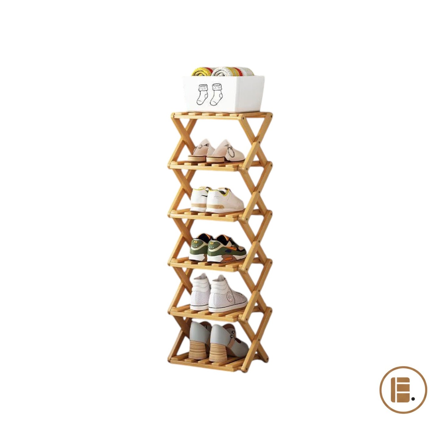 étagère chaussures 30 paires bois gain de place entrée MinimalisteLab