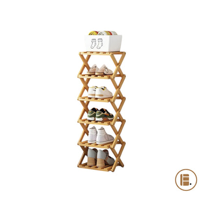 étagère chaussures 30 paires bois gain de place entrée MinimalisteLab