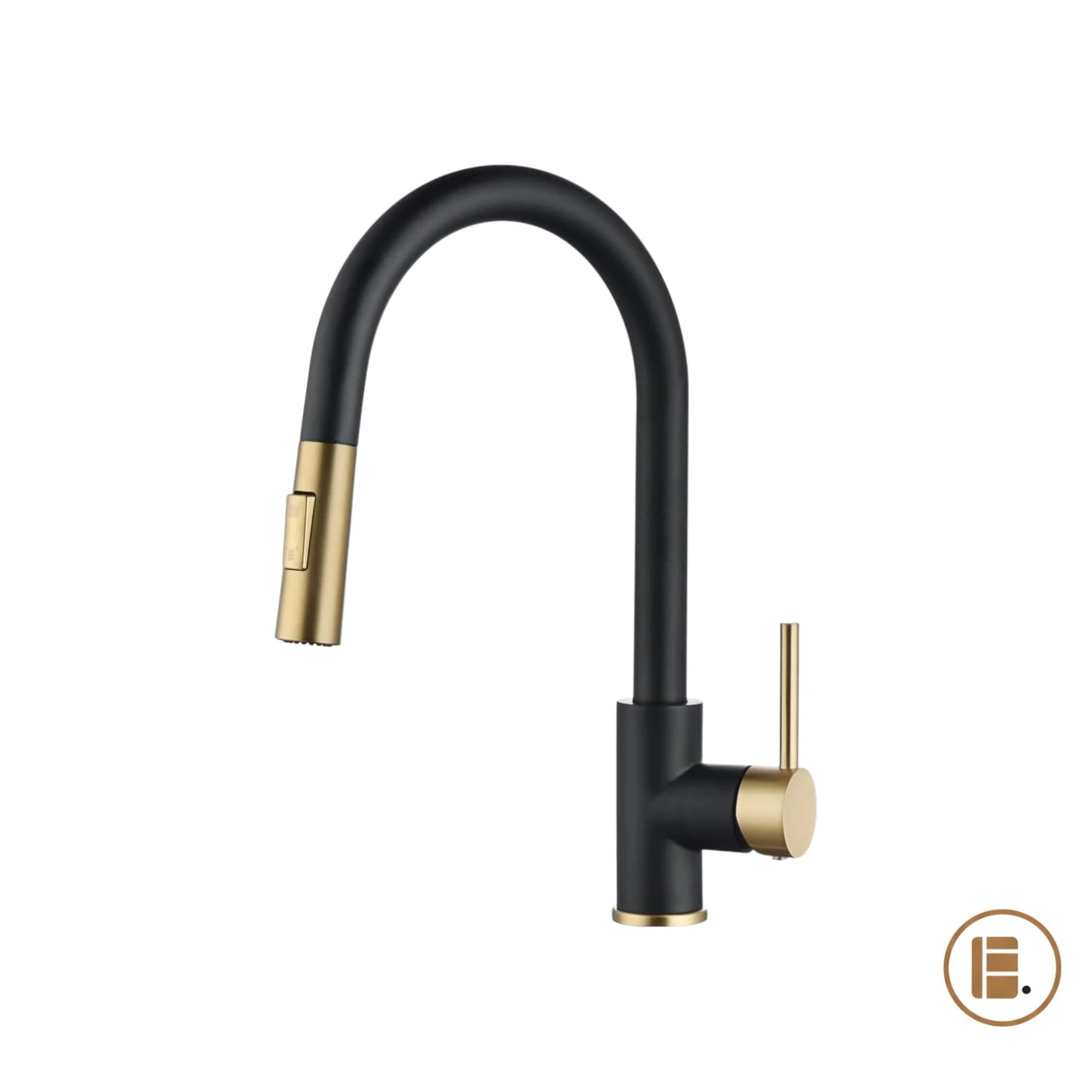 robinet cuisine design durable précision noir doré MinimalisteLab