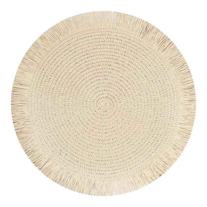 set de table rond élégant beige MinimalisteLab