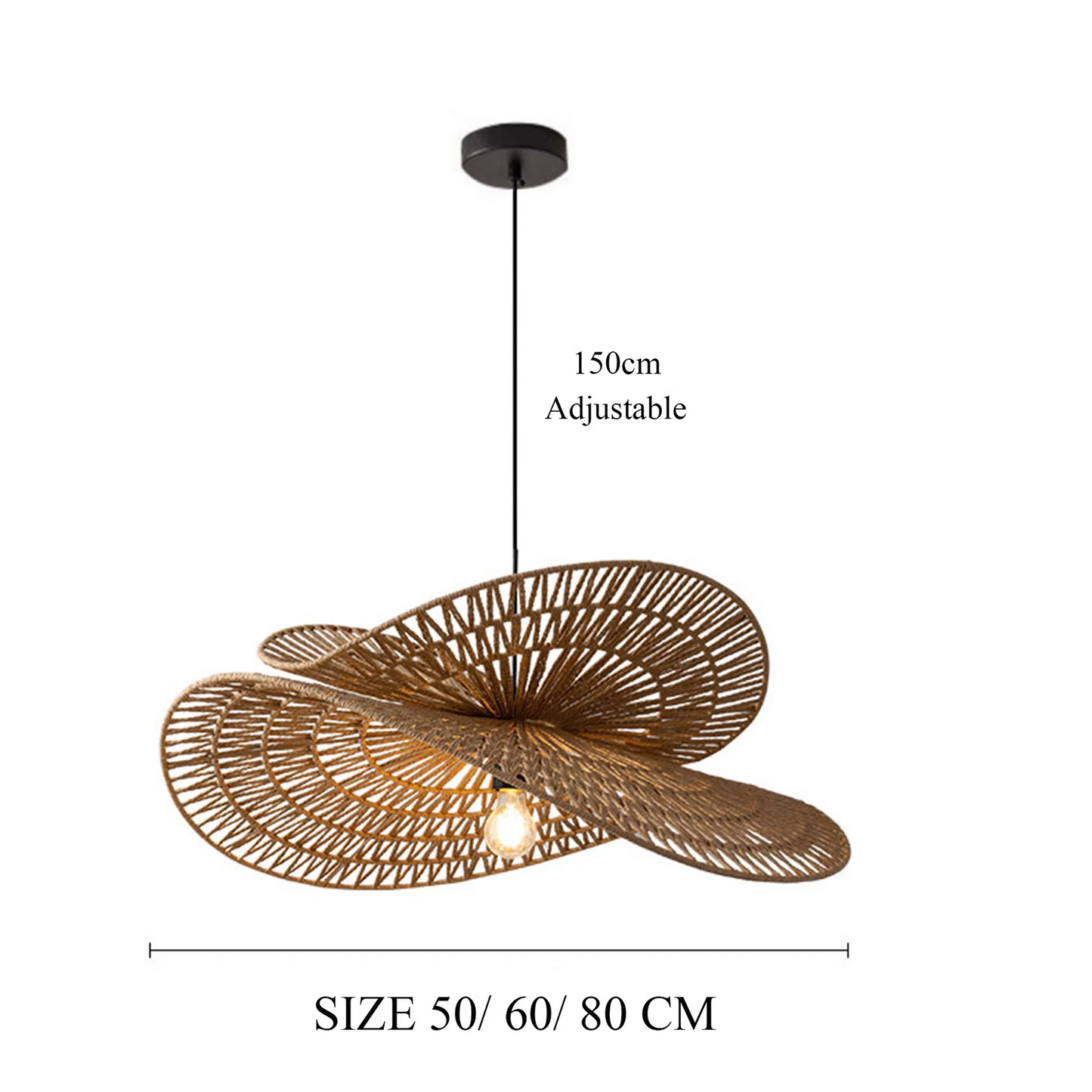Suspension luminaire | Bohème Chanvre