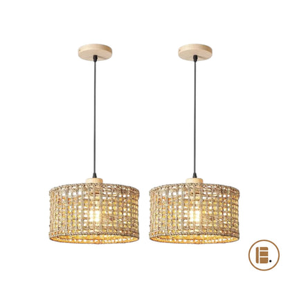 Suspension luminaire | Rotin Bohème