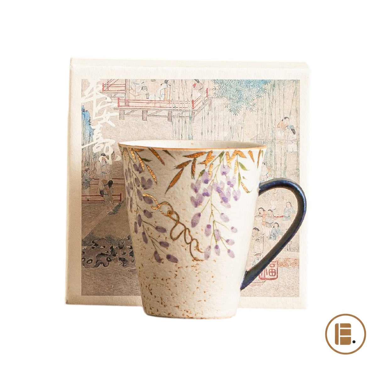Tasse à café | Glycines Dorées | Box Cadeau - Minimaliste Lab