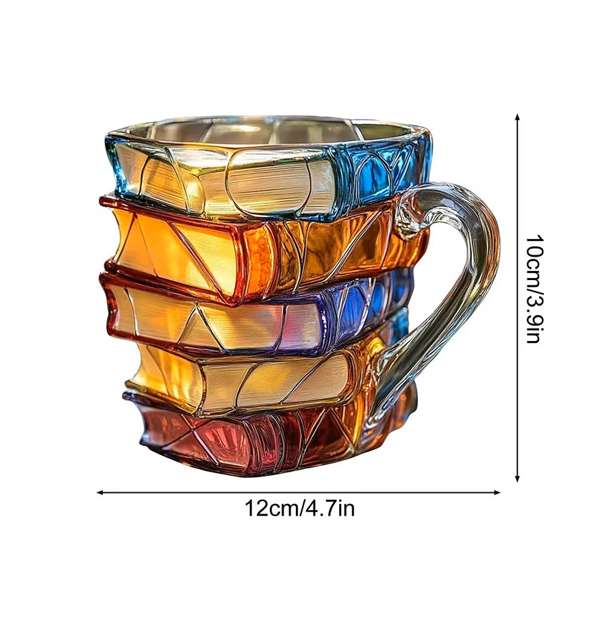 Tasse à café | Livre 3D Peinte Main - Minimaliste Lab
