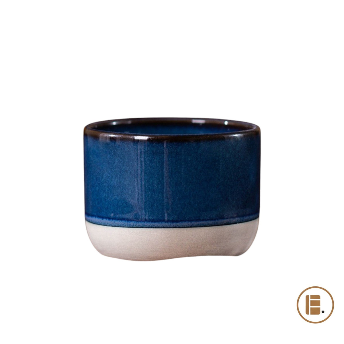 Tasse à café | Zen Japonaise | Bleu nuit & beige - Minimaliste Lab
