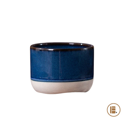 Tasse à café | Zen Japonaise | Bleu nuit & beige - Minimaliste Lab