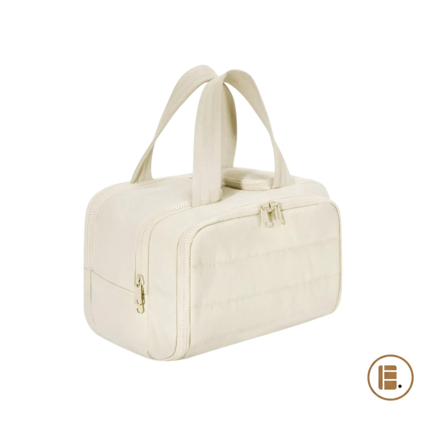 trousse de toilette compacte organisée ouverte compartiments MinimalisteLab