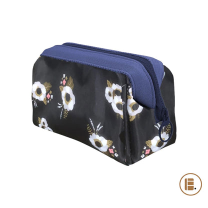 trousse de toilette voyage compacte organisée ouverte compartiments MinimalisteLab