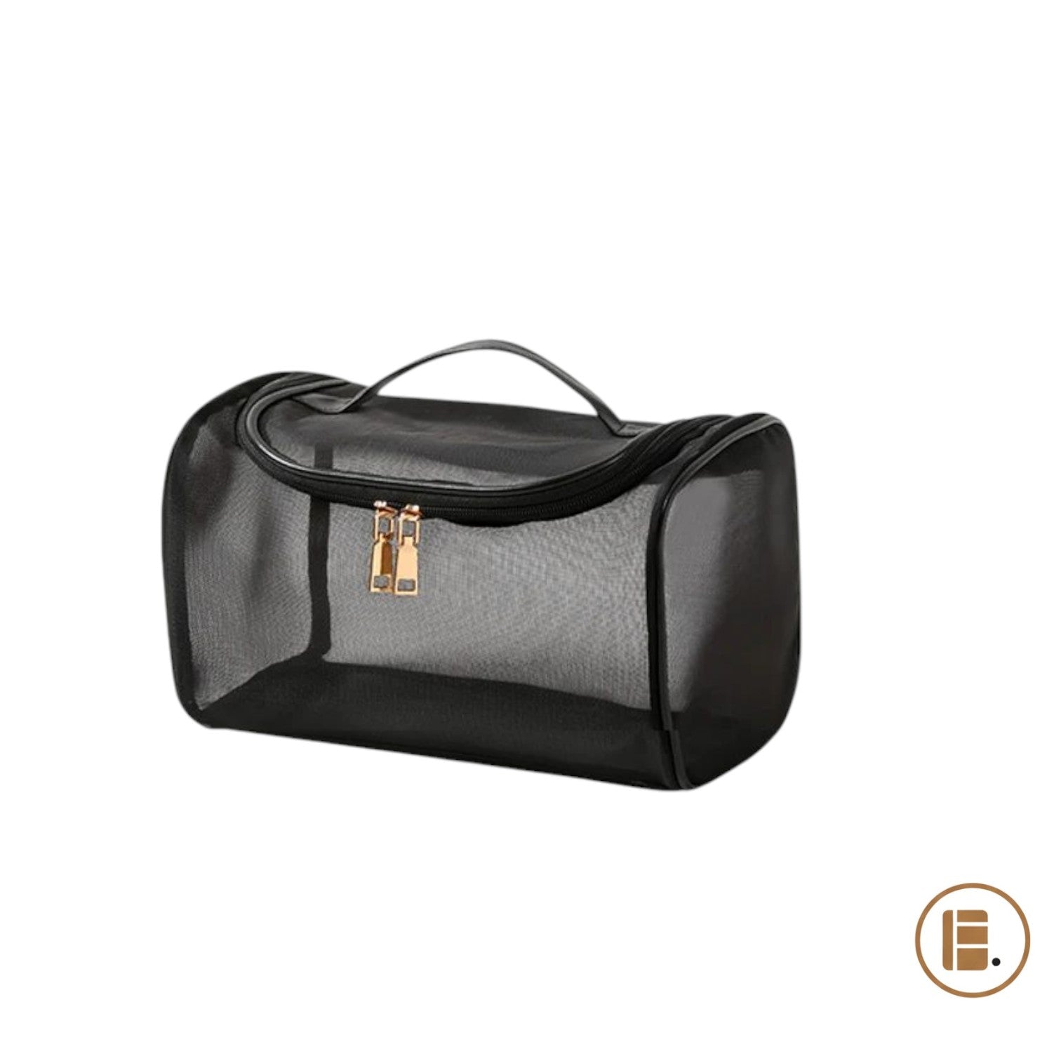 trousse de toilette voyage compact résistante ouverte compartiments MinimalisteLab